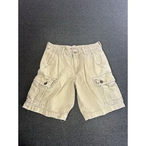 American Eagle Classic Length Cargo Shorts Brown Mens Size 32 Utility Outdoors